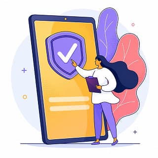 Secure verification illustration